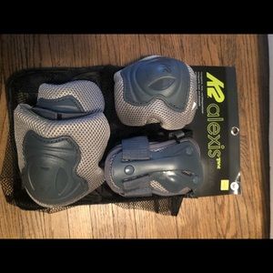 K2 Alexis 3 Pad Pack—knee, elbow, wrist guards for roller skating- Size M